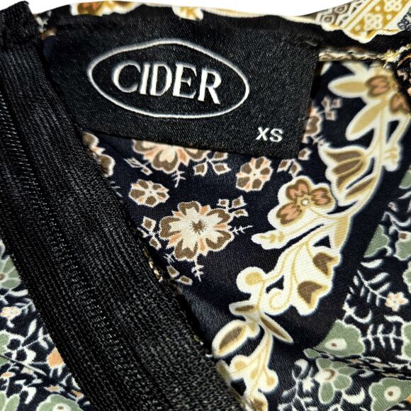 Cider XS Brown Women's Sleeveless Maxi BOHO Sun Dress Miss Size 0 2 Extra Small - Picture 3 of 6